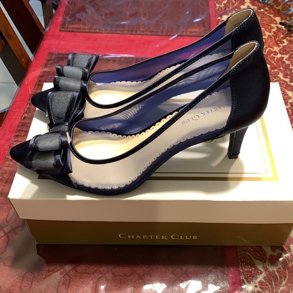 Charter club mesh heels with bow - Picture 2 of 6